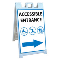 Freestanding Accessible Entrance Sign